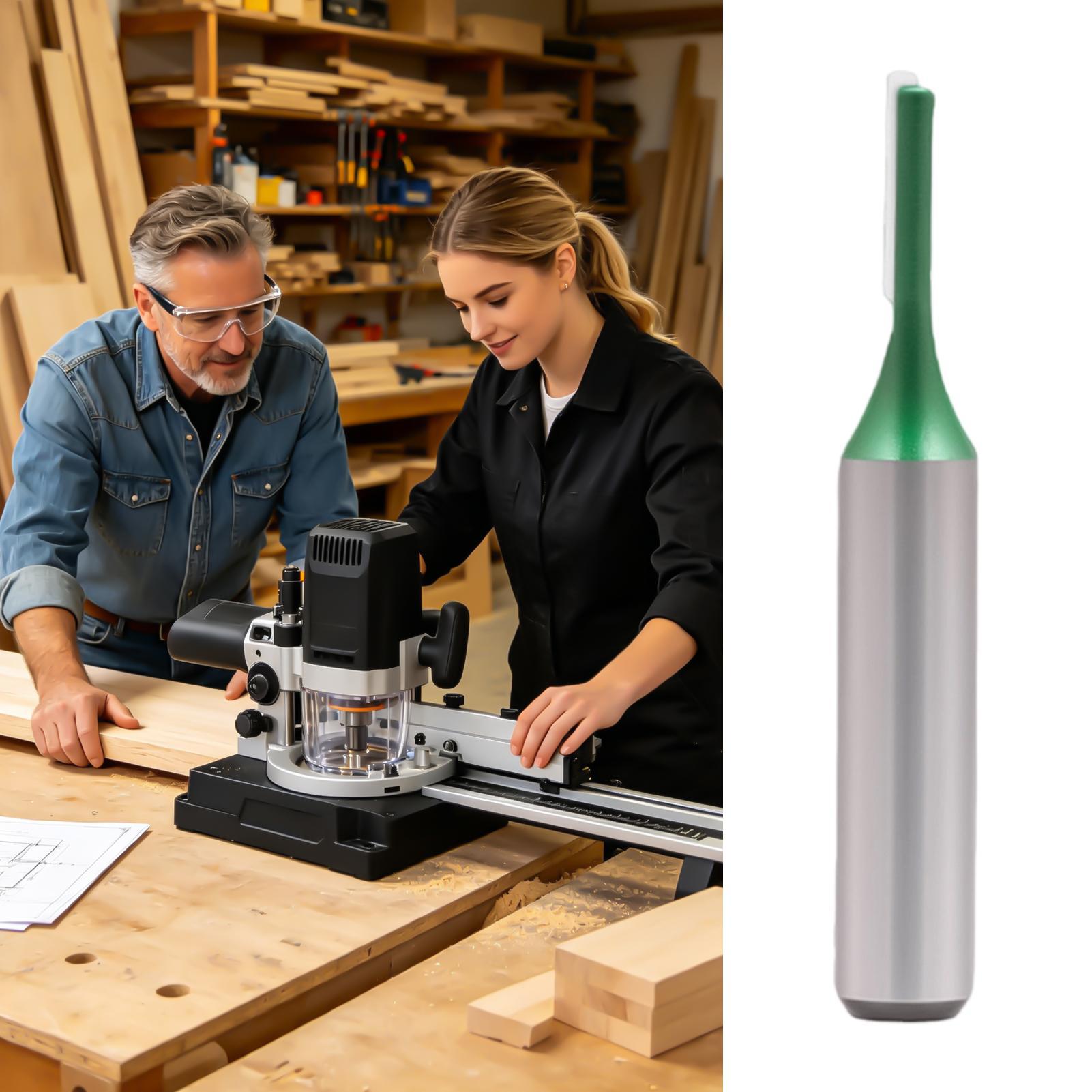 Router Bits For Woodworking - ストレートルータービット 0.3 インチシャンク径彫刻ツールルータービットセット溝切り、切断、彫刻、エッジトリミング、フライス加工用