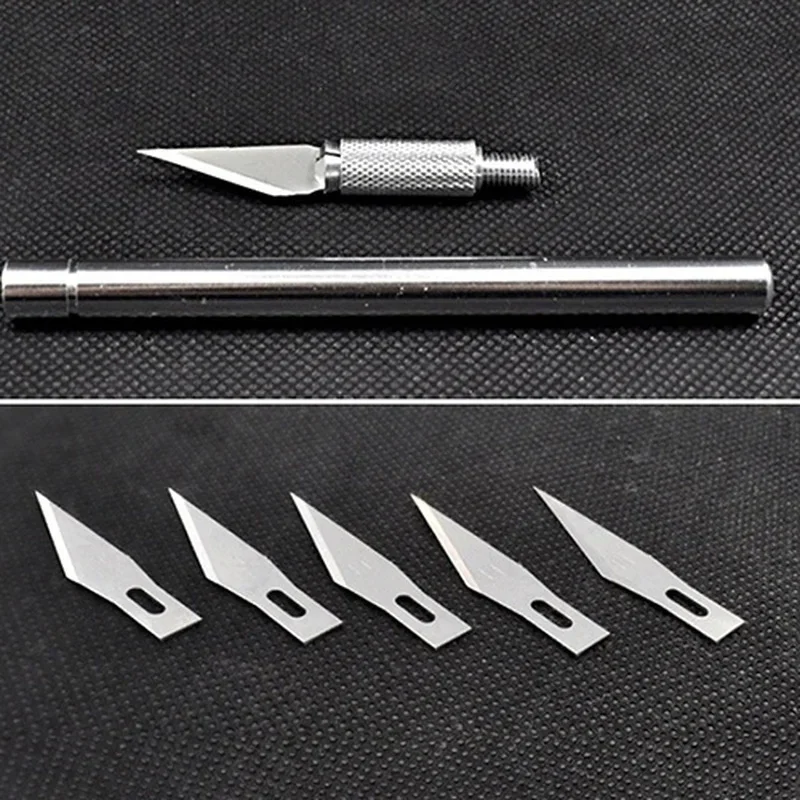 Card Scraper Steel - 精密切断スクラップブッキングカービングナイフ、紙カード作成、クラフト、陶器、粘土彫刻、セラミックス用 - ホビーツール