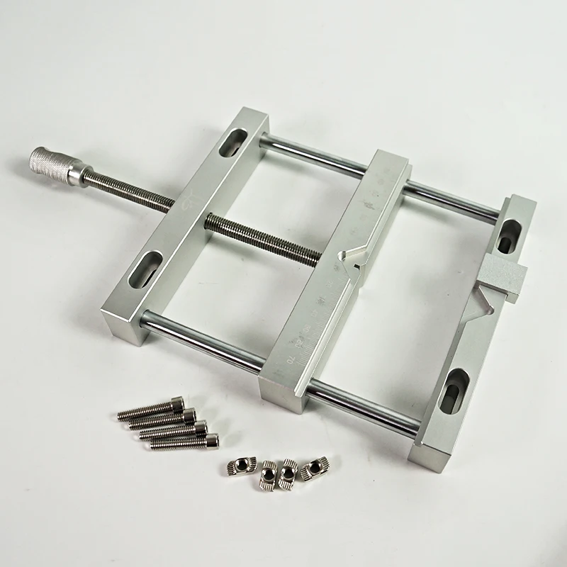 Woodworking Vise For Workbench - 新しいLY CNC平行ジョーバイスプレーンバイスQGGアルミ合金フラットトングバイス、CNC彫刻、フライス加工、彫刻機用