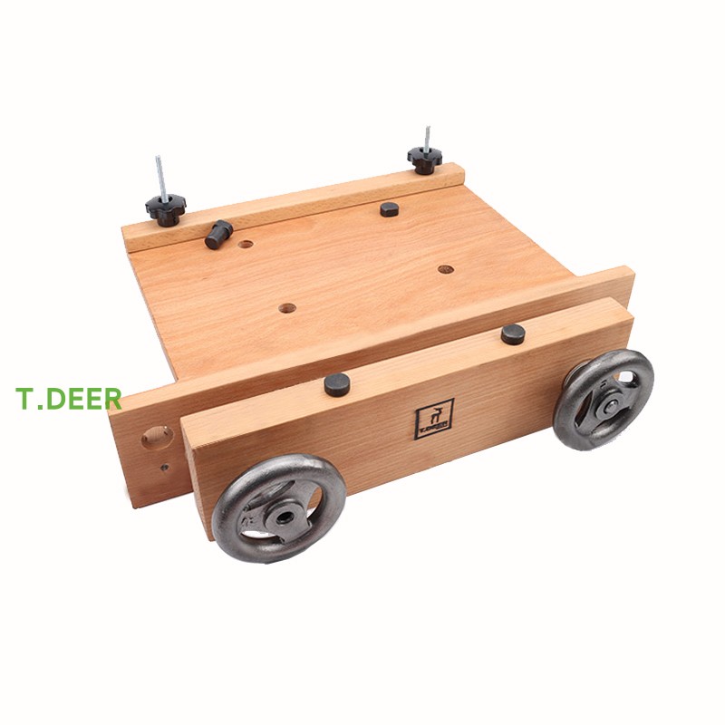 Woodworking Vise For Workbench - ベンチの設置、完全なポータブル、ミニブナウッド、トナカイWB-4316 moxon