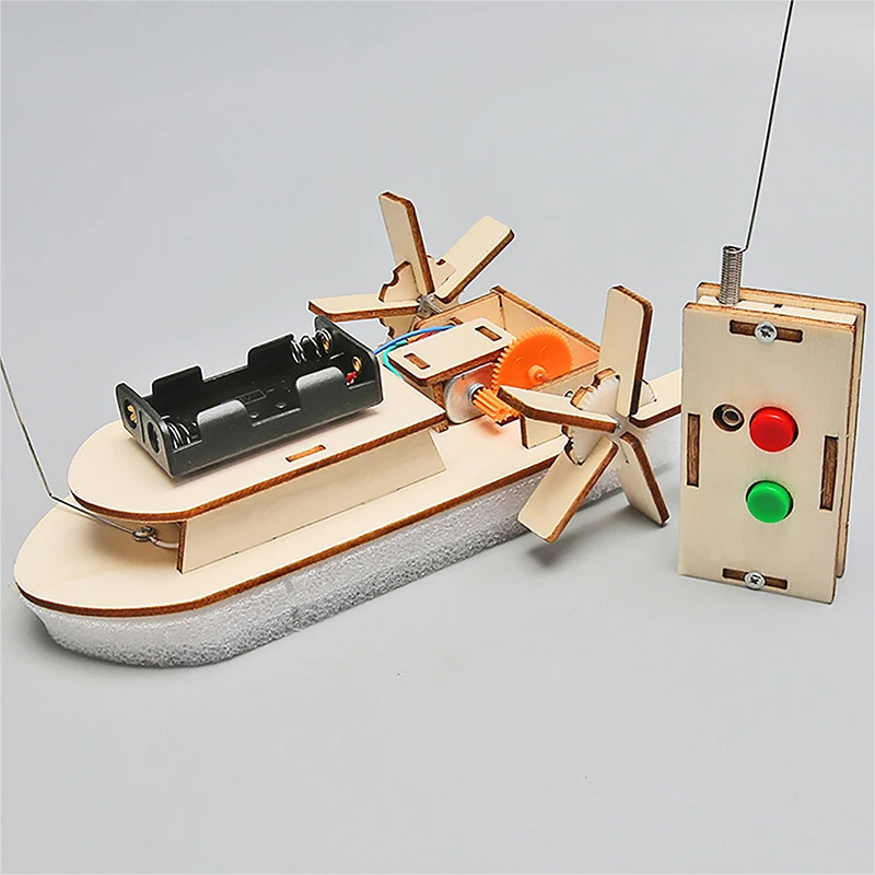 Woodworking Kits For Kids - DIY ボートモデル科学おもちゃ子供 STEM 電気教育教育キット 3D 組み立てる木製ボートおもちゃ科学実験キット