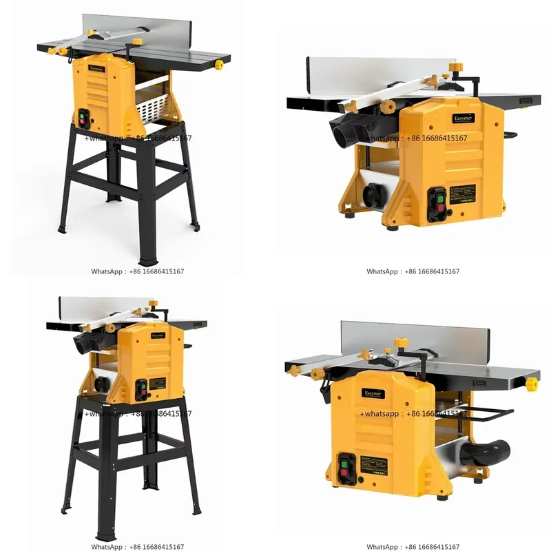 Woodworking Thicknesser - 2 in 1 木工かんな盤と10インチ厚み盤、ほぞ穴加工機付きテーブル多機能複合木工機