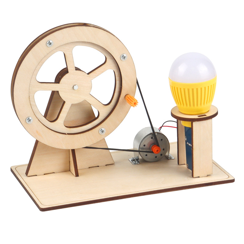 Woodworking Kits For Kids - 木製ハンドジェネレーター子供の科学おもちゃ面白い STEM テクノロジーガジェット物理学キット教育玩具子供のための学習おもちゃ