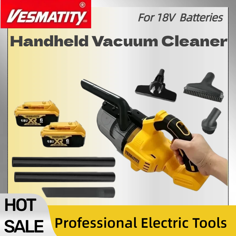Vacuum Cleaner Woodworking - DCV501 コードレスハンディクリーナー。家庭用、特に隅やカーペットの清掃に最適。DEWALTバッテリー対応。