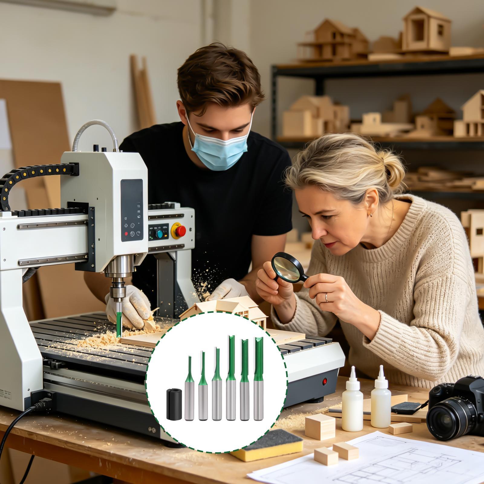 ストレートルータービット 0.3 インチシャンク径彫刻ツール - Router Bits For Woodworking のレビューと価格