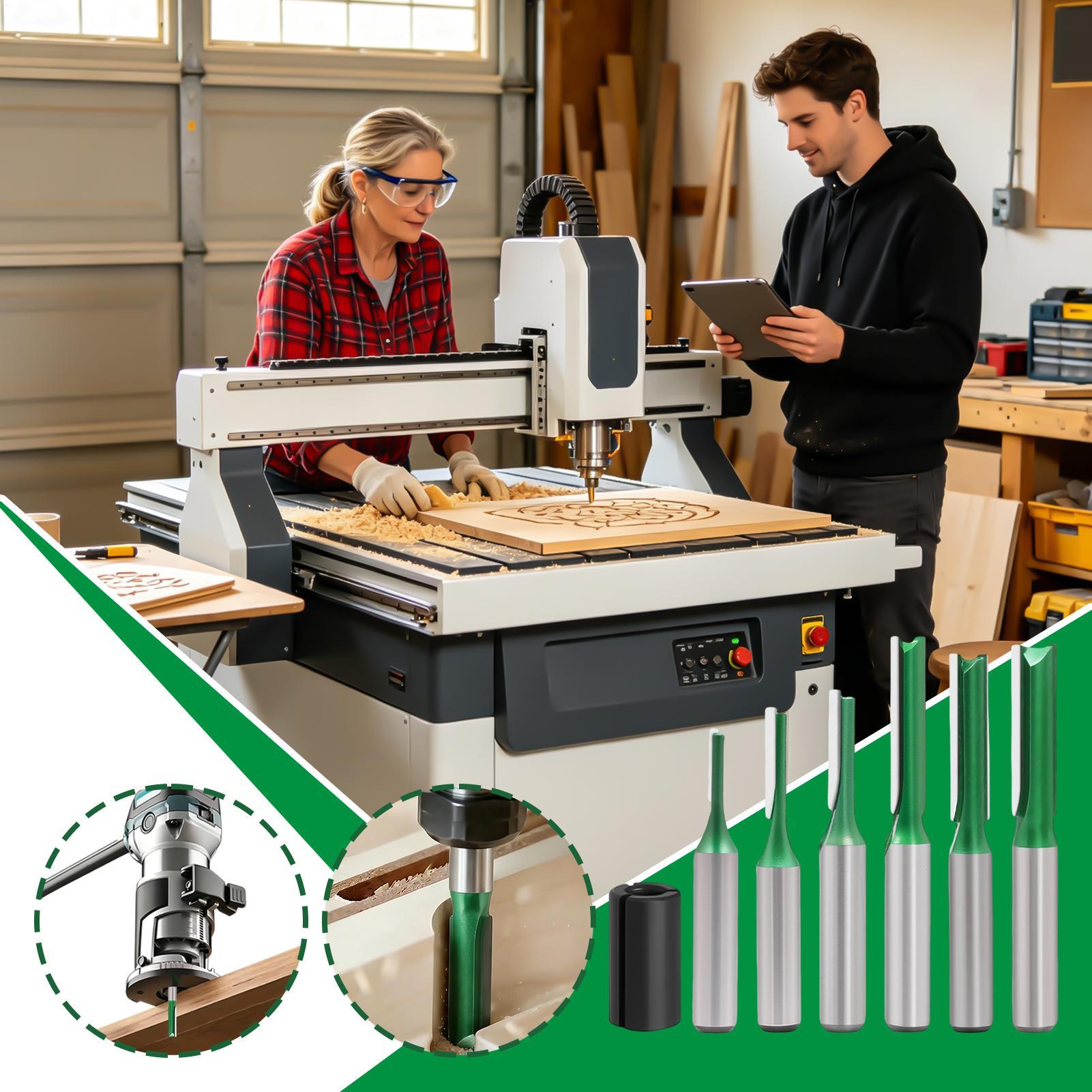 ストレートルータービット 0.3 インチシャンク径彫刻ツール - Router Bits For Woodworking のレビューと価格