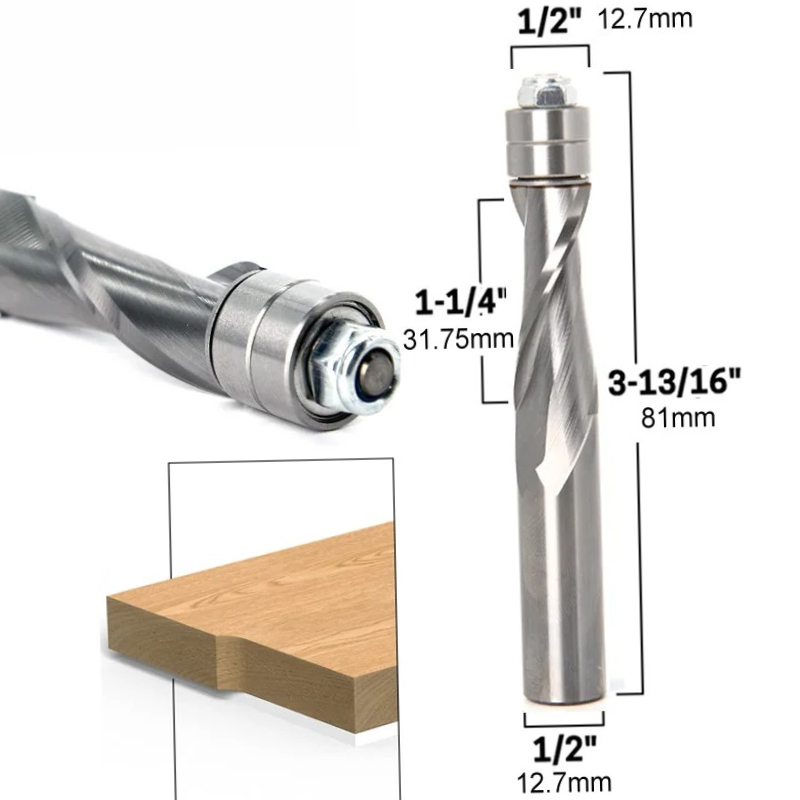 1/2インチ 12mm シャンク フラッシュトリム 超硬ソリ - Router Bits For Woodworking のレビューと価格