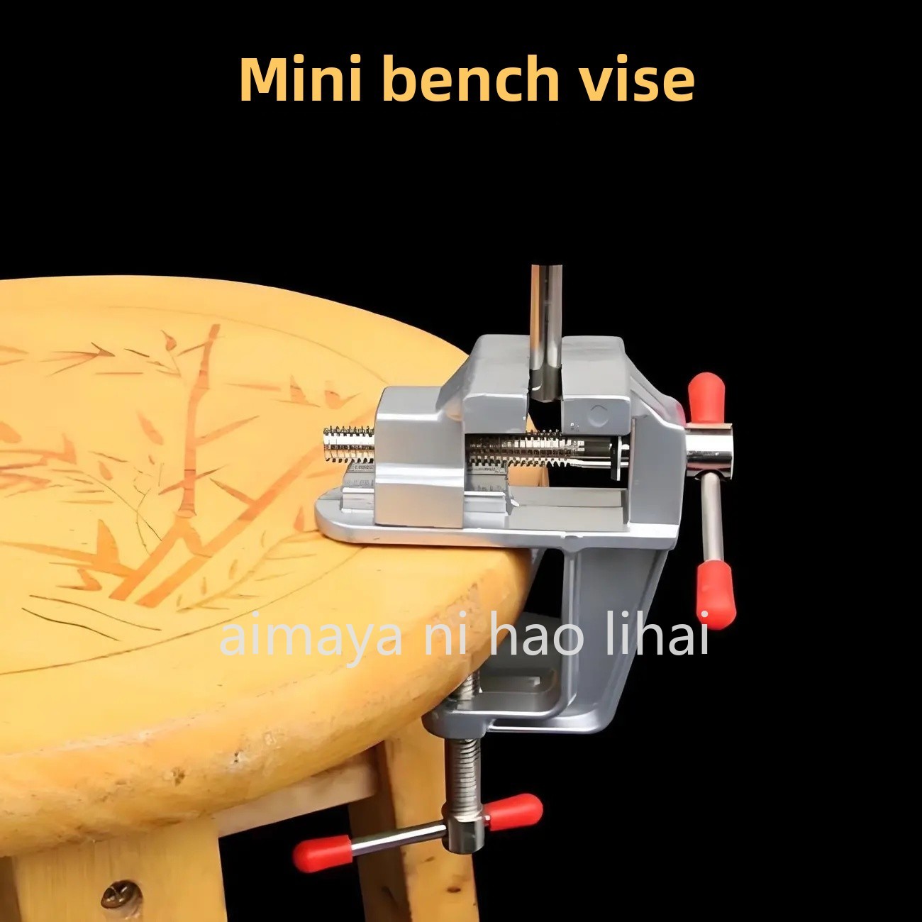 ミニバイス多機能家庭用バイスワークベンチデスクトップフラット - Woodworking Vise For Workbench のレビューと価格