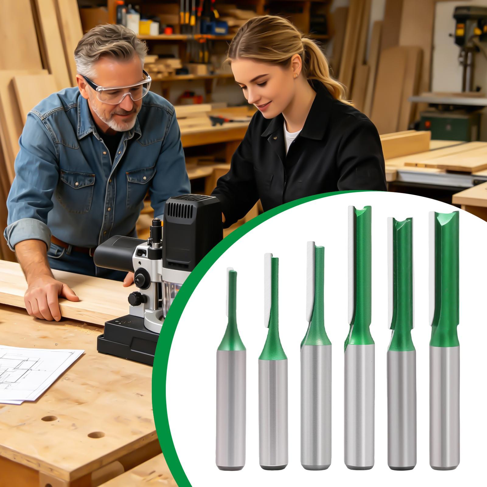 木工用ストレートルータービット 0.3インチシャンク径 彫刻 - Router Bits For Woodworking のレビューと価格