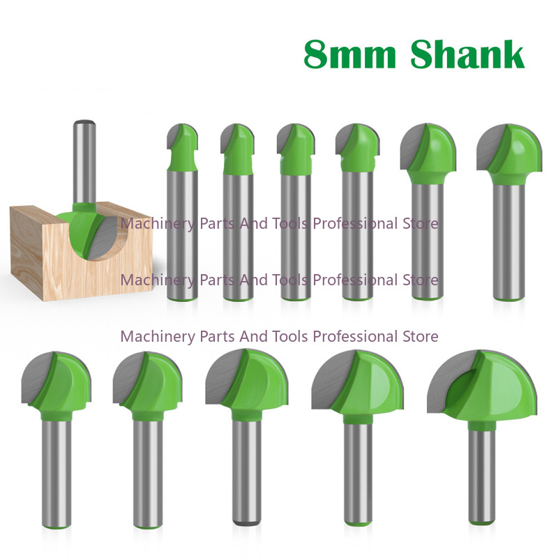ラウンドボトムオーバーノーズルータービットセット 超硬ボール - Router Bits For Woodworking のレビューと価格