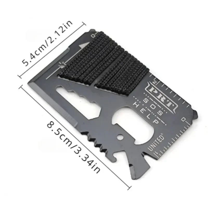 14 in 1多機能ステンレス鋼キャンプ救命ツールカード ア - Card Scraper Steel のレビューと価格