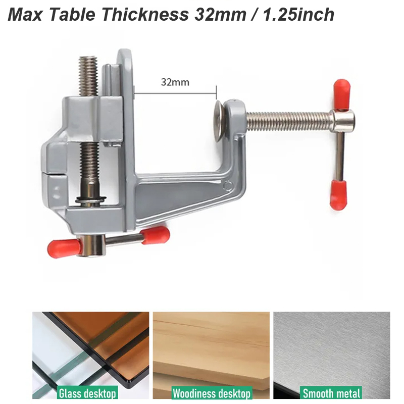 35 ミリメートルアルミ合金テーブルベンチクランプ万力多機能 - Woodworking Vise For Workbench のレビューと価格