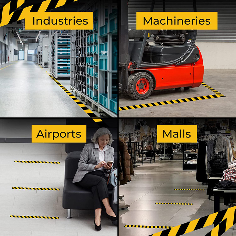 33M ブラック & イエローの危険警告安全ストライプ テー - Woodworking Warehouse のレビューと価格
