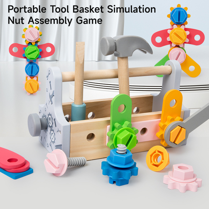 子供用ツールボックス木製おもちゃDIYネジ修理キットおもちゃ - Woodworking Kits For Kids のレビューと価格
