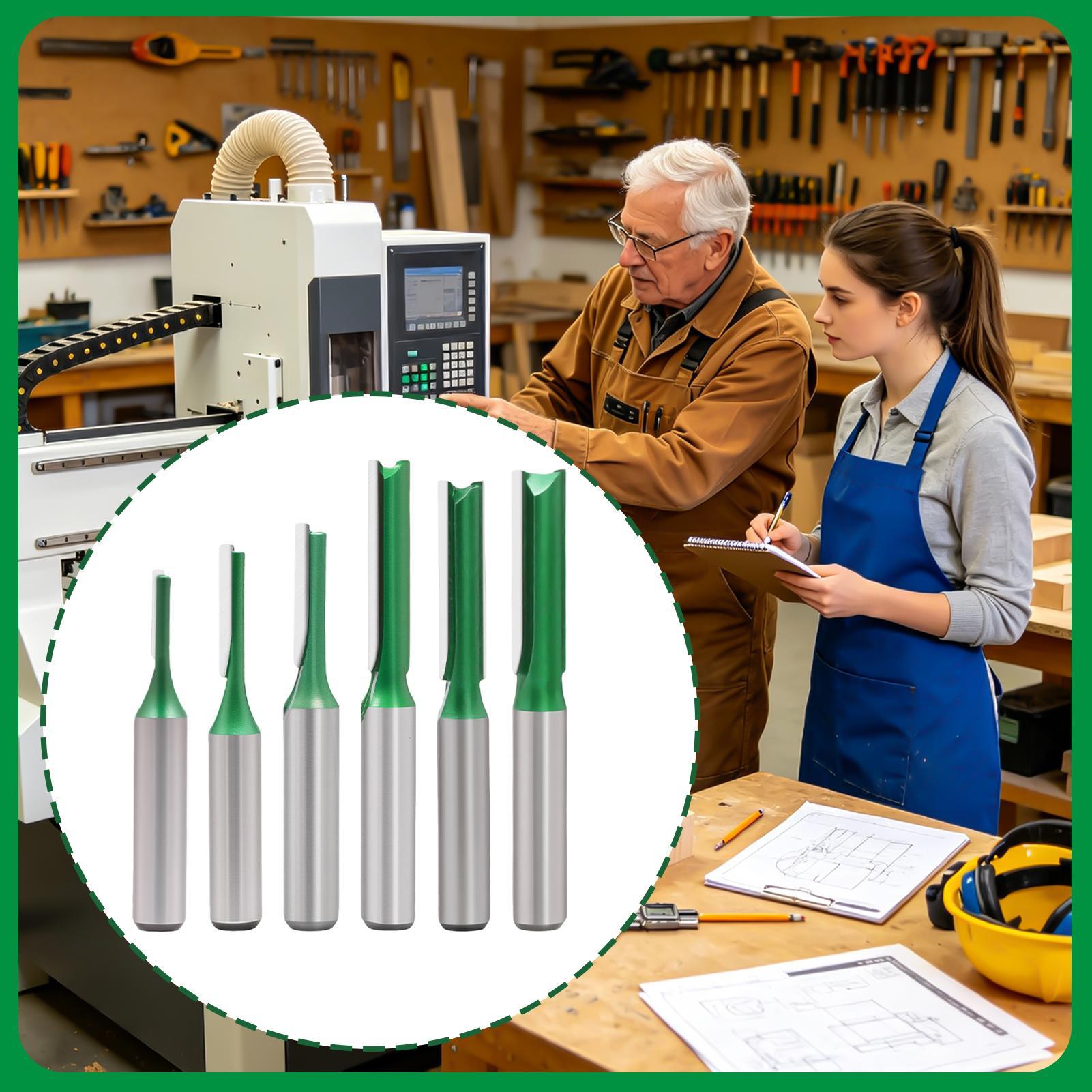 ストレートルータービットセット 0.3 インチシャンク径彫刻 - Router Bits For Woodworking のレビューと価格