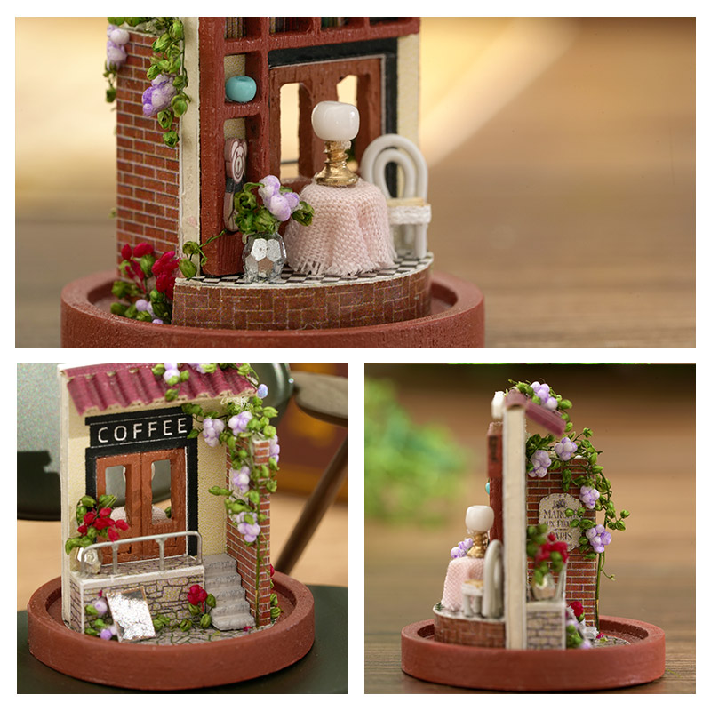 キュートビーDIYドールハウス木製ドールハウスミニチュア家具 - Woodworking Kits For Kids のレビューと価格