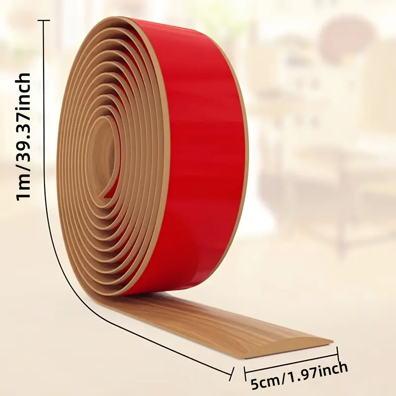1PC 1 メートル/39.37 インチ自己粘着木製床移行ス - Woodworking Joint のレビューと価格