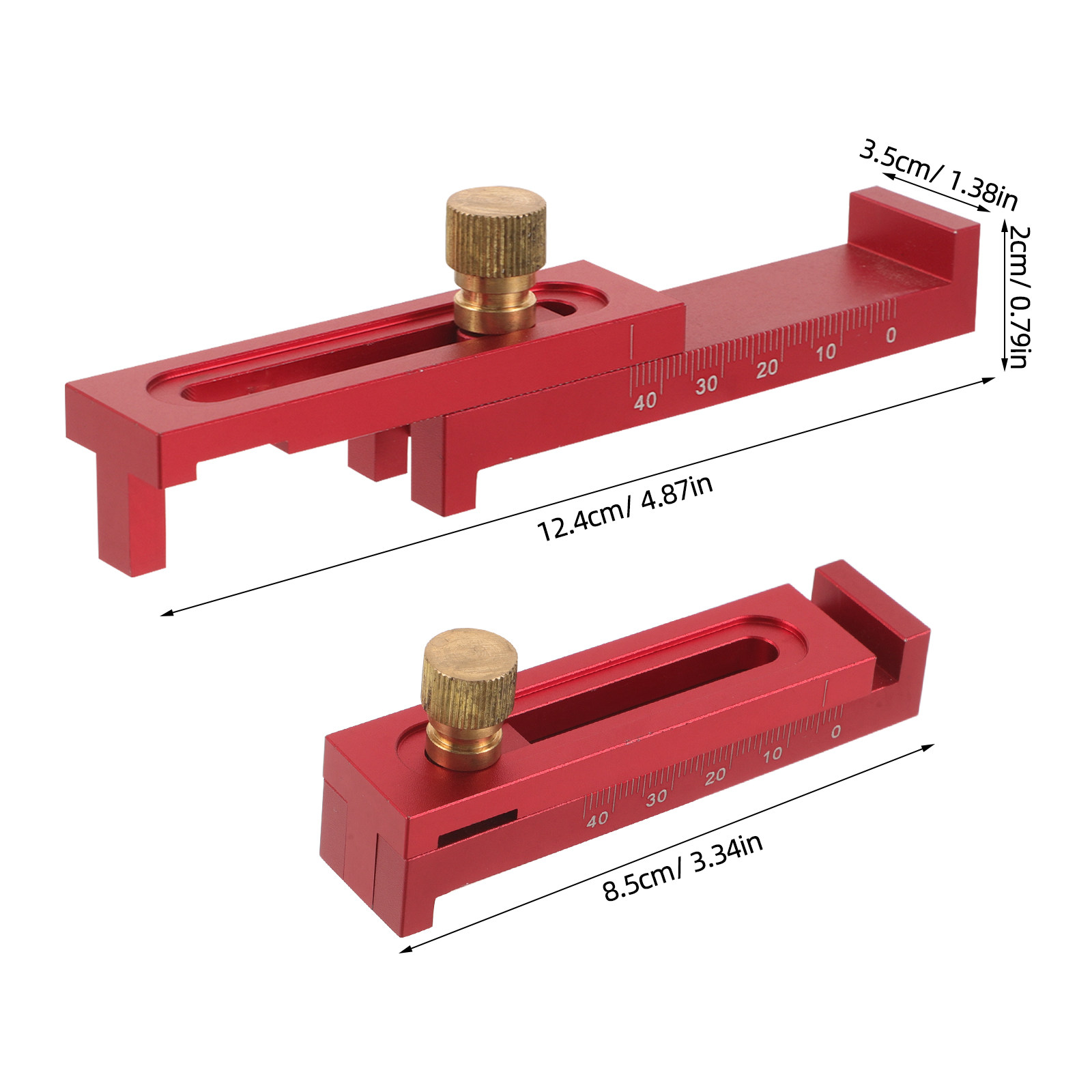 木工用測定定規 5-40mm アルミ合金製モーティスゲージ  - Woodworking Joint のレビューと価格