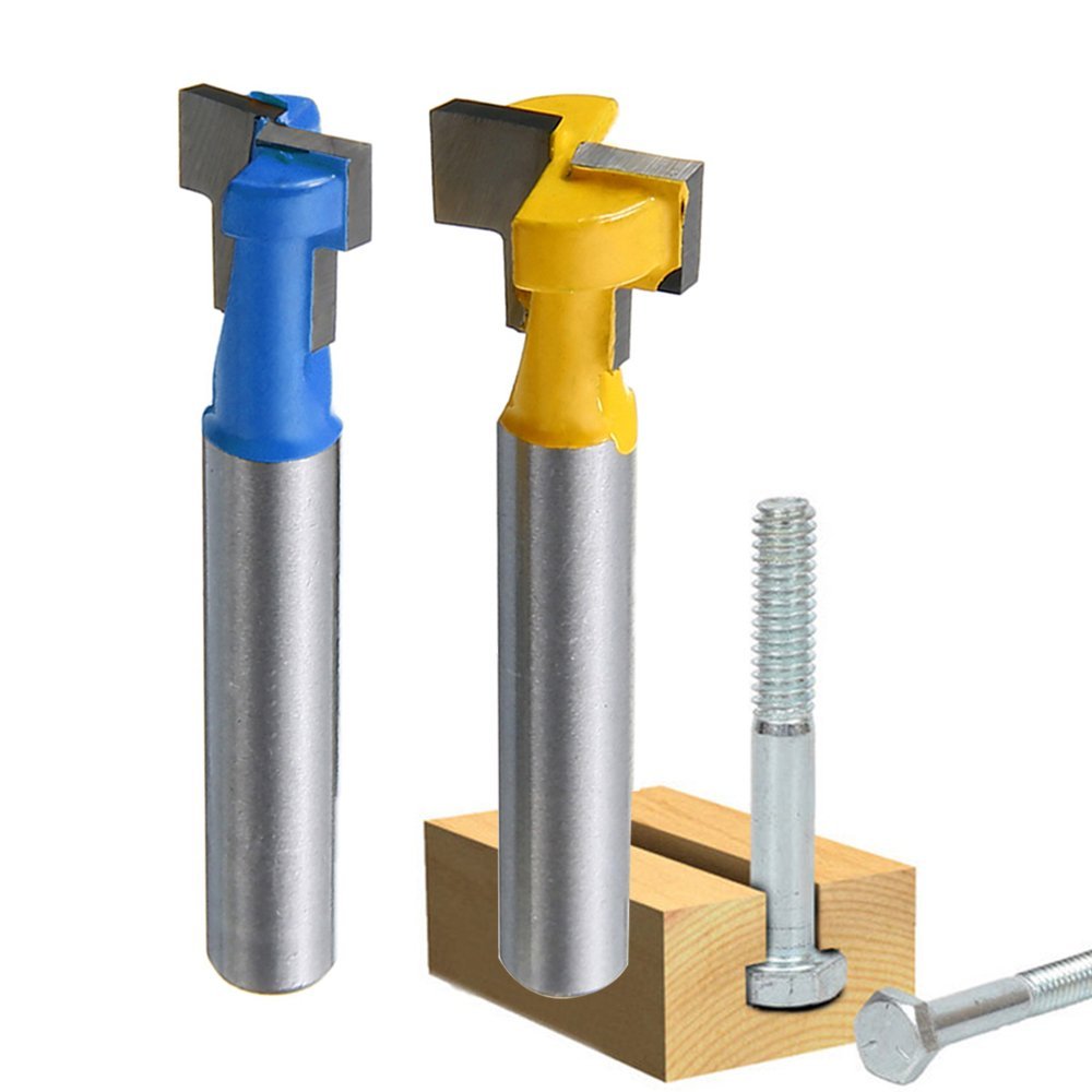 A11I 1/4インチシャンクTスロットカッタールータービッ - Router Bits For Woodworking のレビューと価格