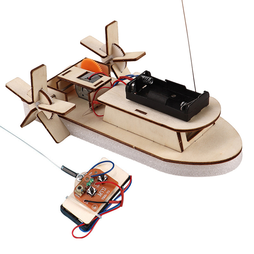 子供のためのDIY木製ボートモデル科学玩具、電気ステム、教育 - Woodworking Kits For Kids のレビューと価格