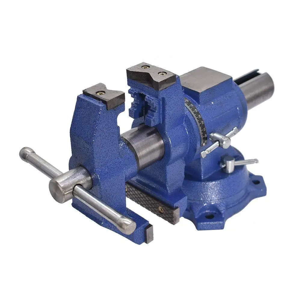5インチ多機能ベンチバイス360 °   回転式ワークベンチ - Woodworking Vise For Workbench のレビューと価格