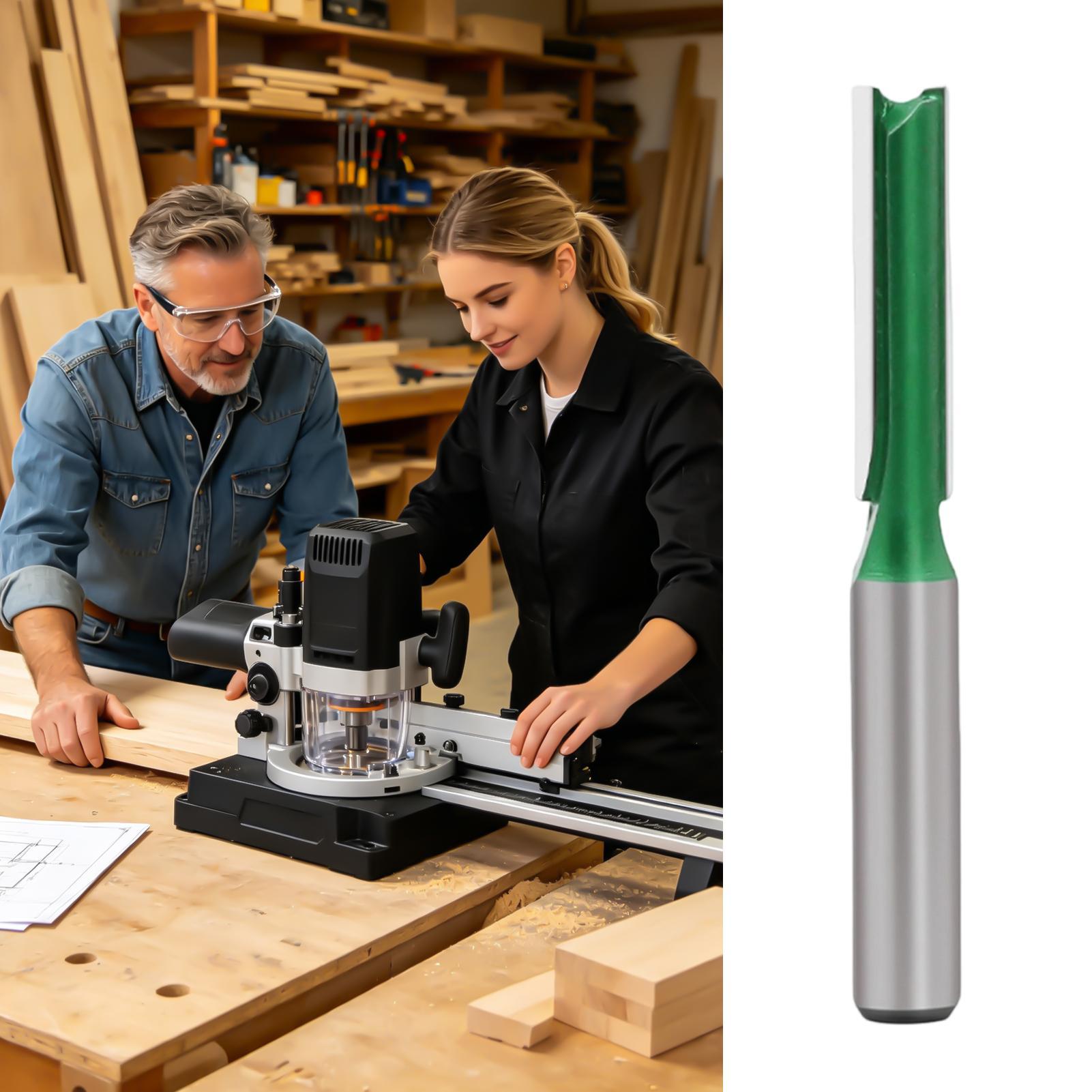 木工用ストレートルータービット 8mm シャンク径ツールルー - Router Bits For Woodworking のレビューと価格