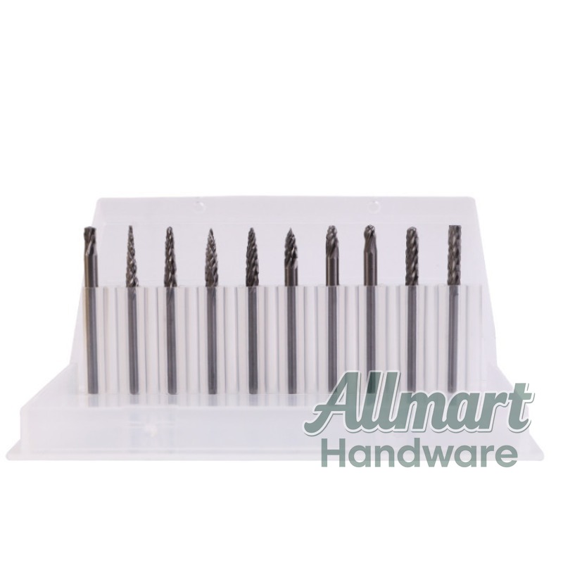 10個入り木工用超硬ロータリーバーセット、木工用ルータービッ - Router Bits For Woodworking のレビューと価格