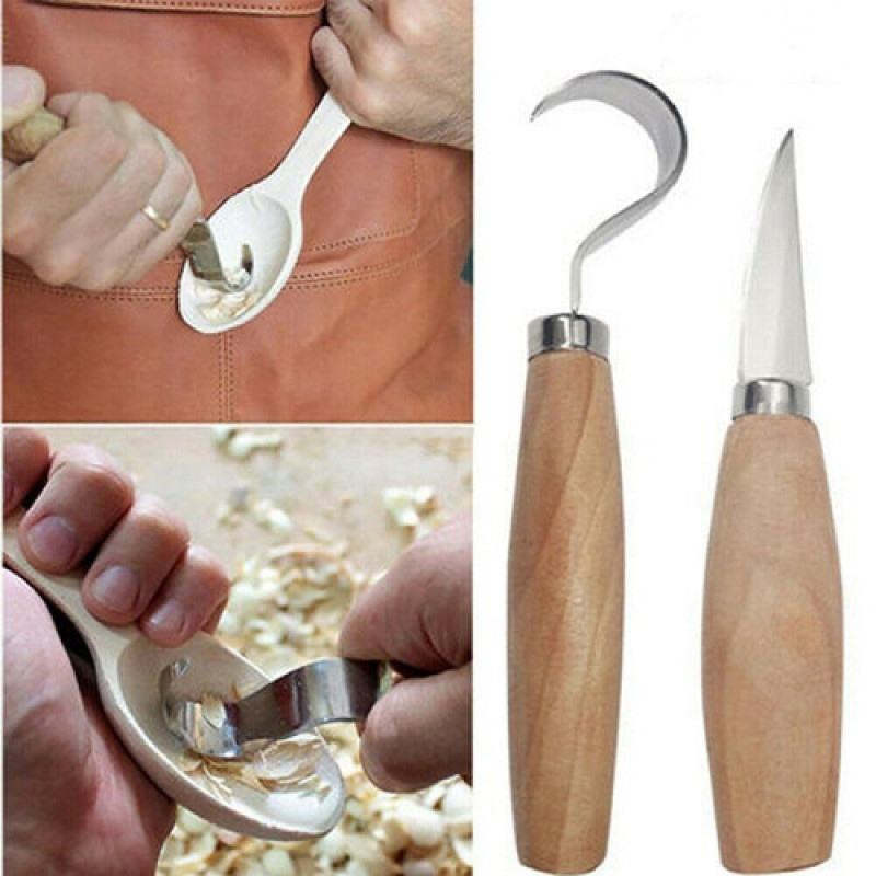 木彫りナイフ チゼルフックナイフ 彫刻ツール 人間工学に基づ - Woodworking Knife のレビューと価格