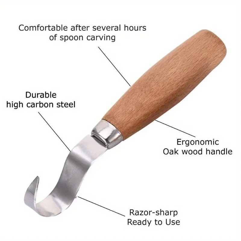 木彫りナイフ チゼルフックナイフ 彫刻ツール 人間工学に基づ - Woodworking Knife のレビューと価格