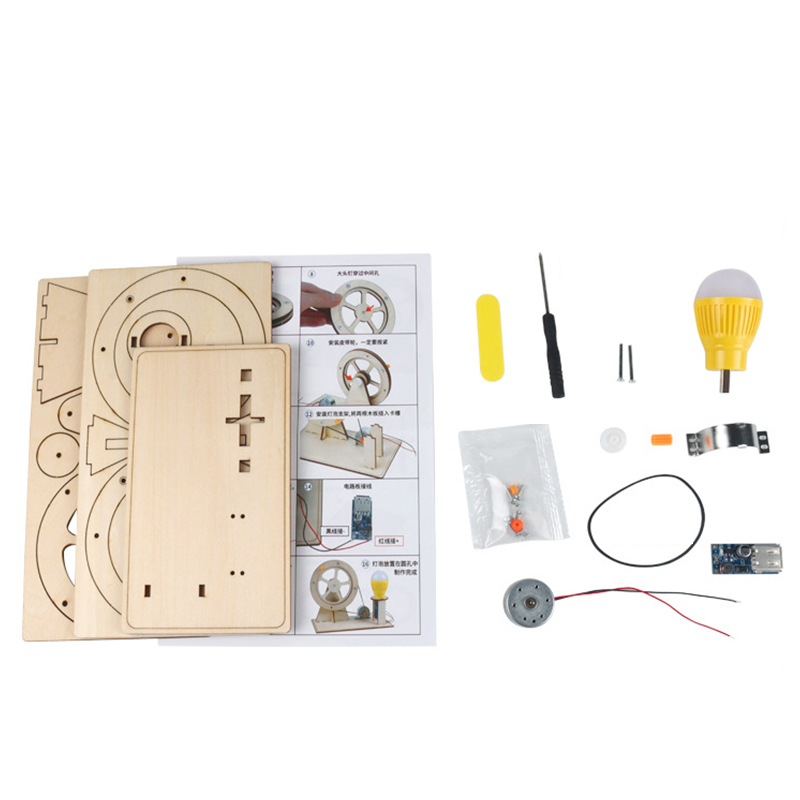 木製ハンドジェネレーター子供の科学おもちゃ面白い STEM  - Woodworking Kits For Kids のレビューと価格