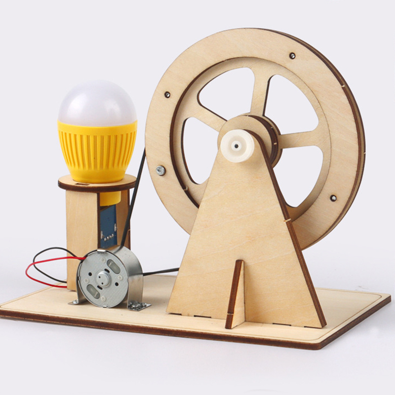 木製ハンドジェネレーター子供の科学おもちゃ面白い STEM  - Woodworking Kits For Kids のレビューと価格