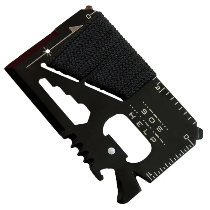 ステンレス鋼緊急ツール EDC クレジットカードポケット狩猟 - Card Scraper Steel のレビューと価格
