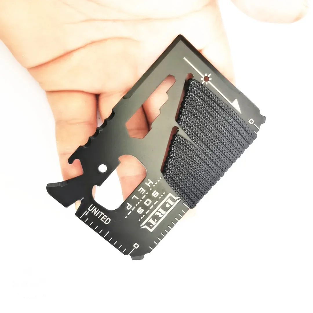 ステンレス鋼緊急ツール EDC クレジットカードポケット狩猟 - Card Scraper Steel のレビューと価格