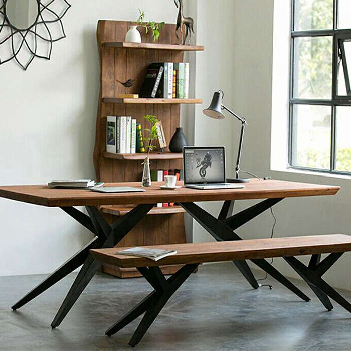 工場直販 2026年北欧風無垢材デスク錬鉄ロフトストリップテ - Woodworking Lofts のレビューと価格