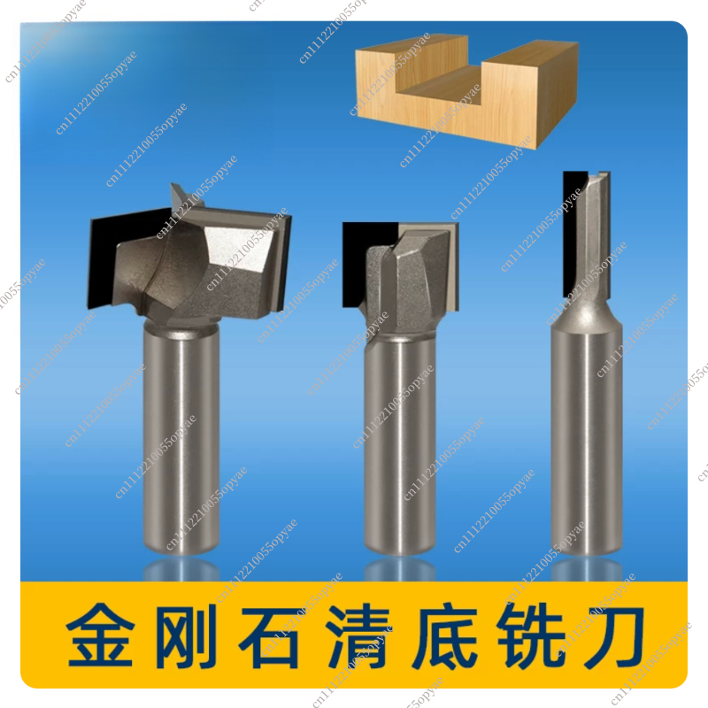 PCD ダイヤモンドルータービット平底溝切りストレートフライ - Router Bits For Woodworking のレビューと価格