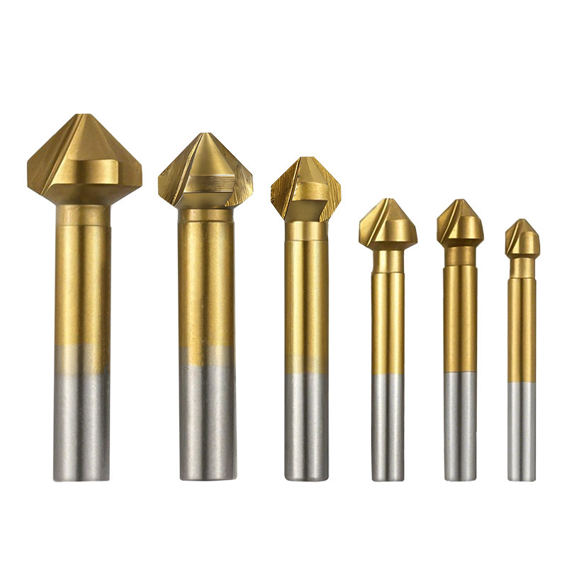 6個入り 3枚刃 チタンコーティング 90度面取りカッターセ - Router Bits For Woodworking のレビューと価格