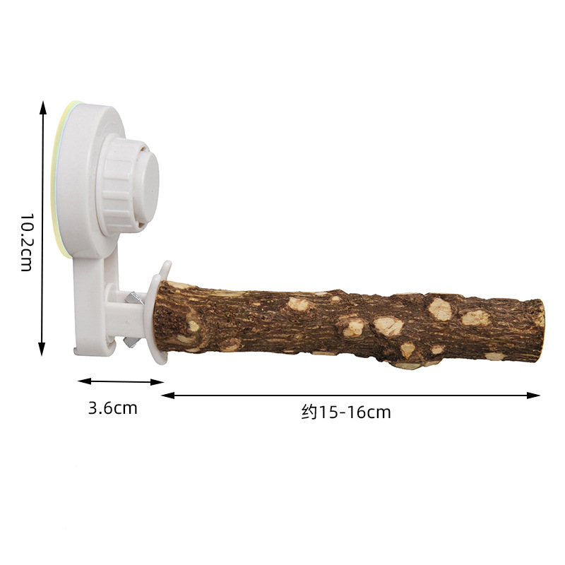 吸盤付きオウムスタンド、木製爪留め具付き、関節式糞便ディスク - Woodworking Joint のレビューと価格