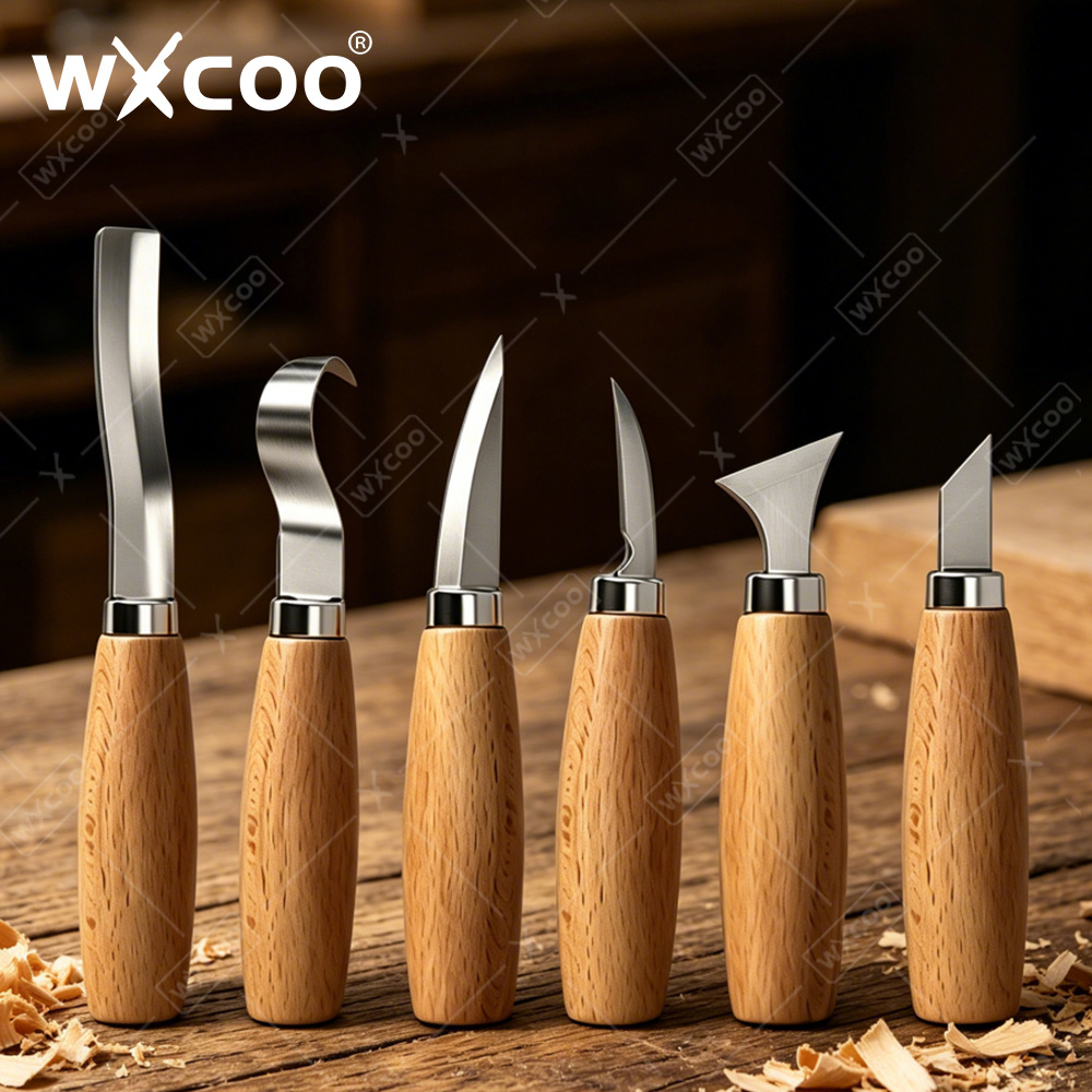 WXCOO 人間工学に基づいた木彫りフックチゼルナイフ 曲線 - Woodworking Knife のレビューと価格