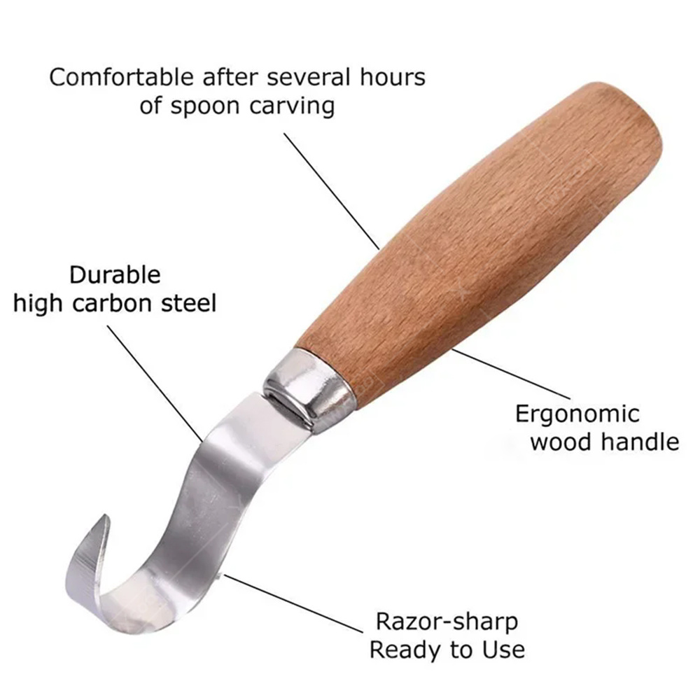 WXCOO 人間工学に基づいた木彫りフックチゼルナイフ 曲線 - Woodworking Knife のレビューと価格