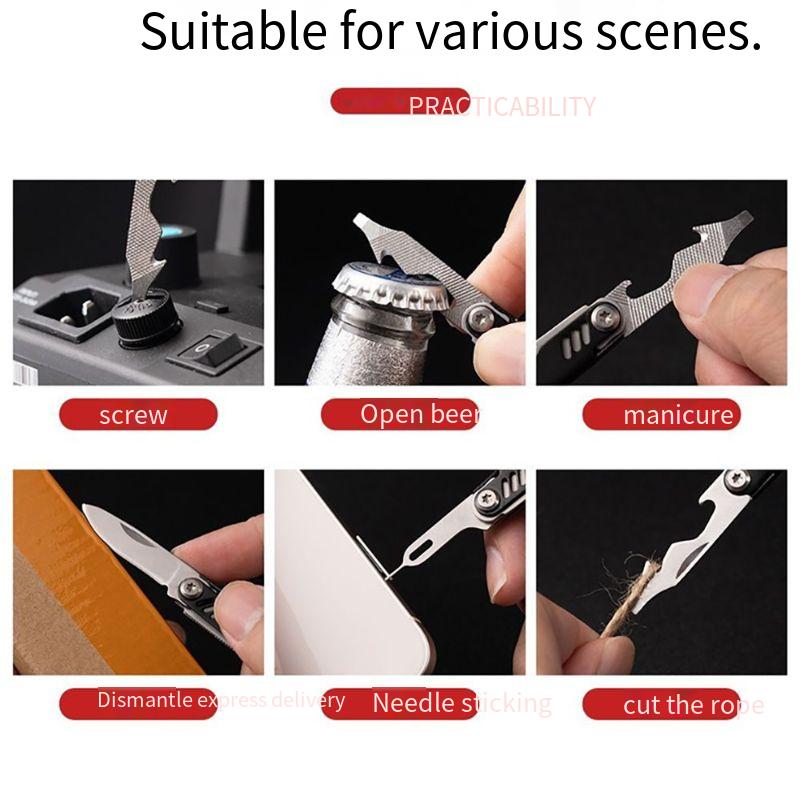携帯電話カード取り出し針、キーホルダー、ボトルオープナー、多 - Card Scraper Steel のレビューと価格