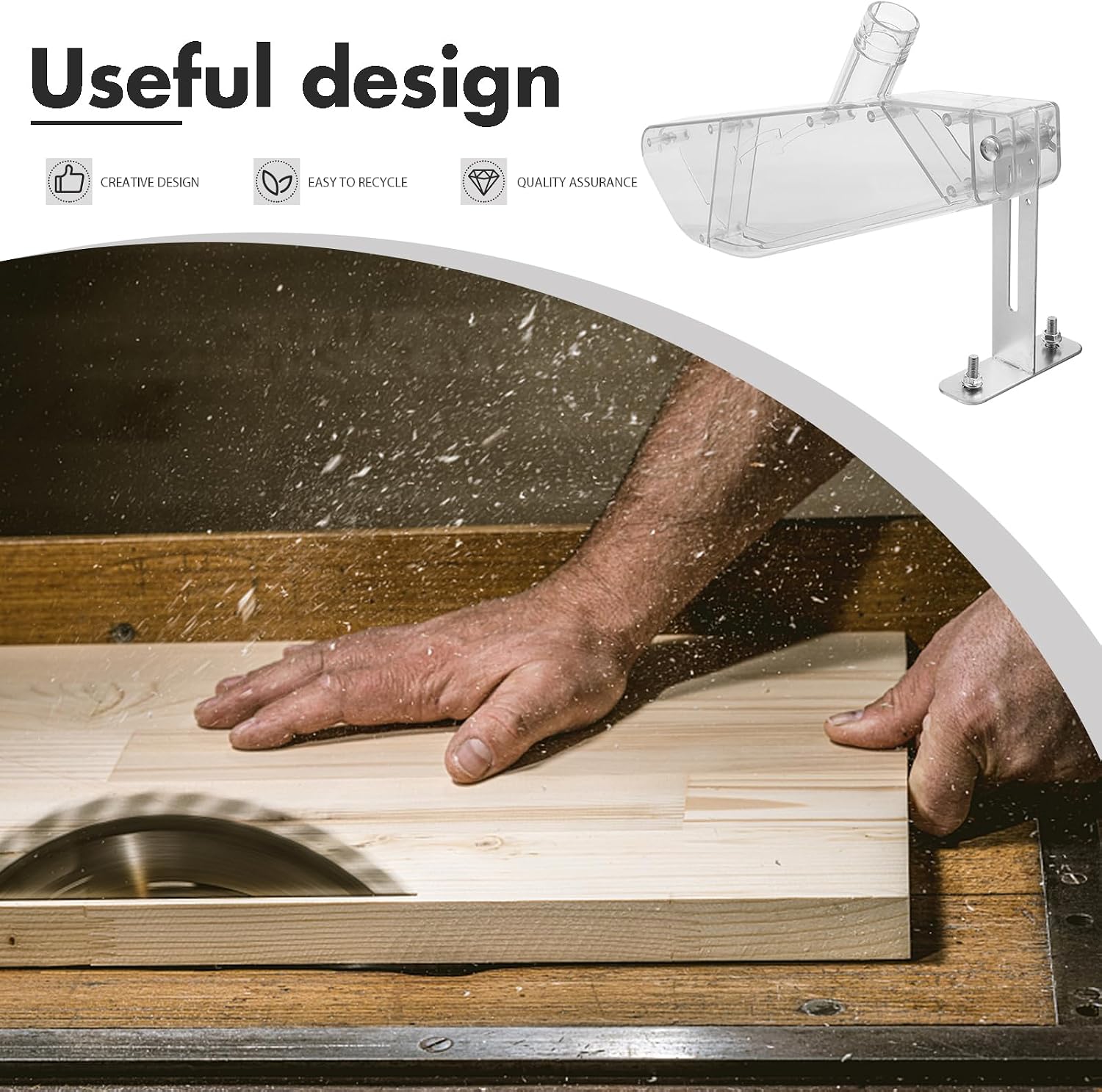 木工テーブルソー保護カバー透明集塵ガード電動丸鋸用防塵透明プ - Vacuum Cleaner Woodworking のレビューと価格