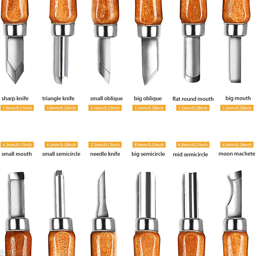 12 個 SK2 木工彫刻ツールセット バッグ付き砥石 HR - Woodworking Knife のレビューと価格